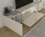 Hanah Home Veyron - Mueble de TV Travertino y Arenisca